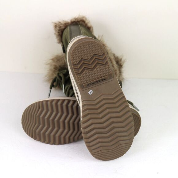 Sorel Joan of Arctic Nori Green Dark Stone Waterproof Boots 7 - Picture 7 of 8